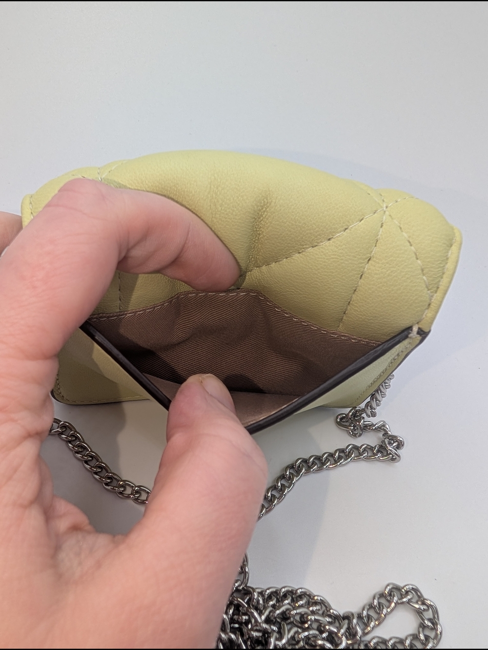 Coach Mini puffy quilted wallet on a chain - Picture 3 of 5